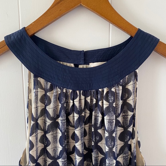 💙 Tory Burch Sleeveless Scoop Neck Tent Blouse - Picture 6 of 7
